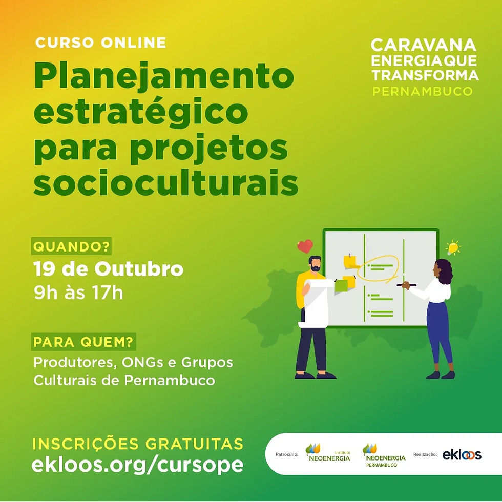 Minicurso Planejamento Estratégico para Projetos Socioculturais