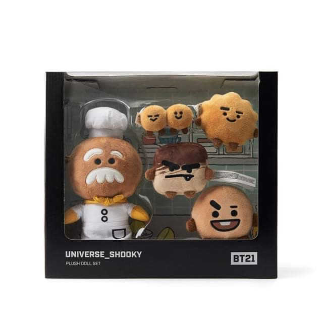 [ON HAND] BT21 Universe Shooky Plush Doll Set