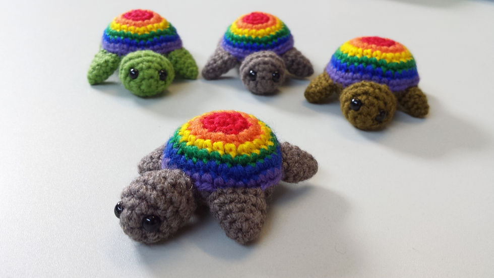 Pride Turtle Amigurumi
