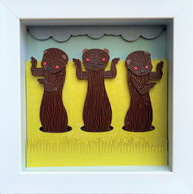 Peter E Roberts_Zombie Minks_Papercut_7 x 7.JPEG