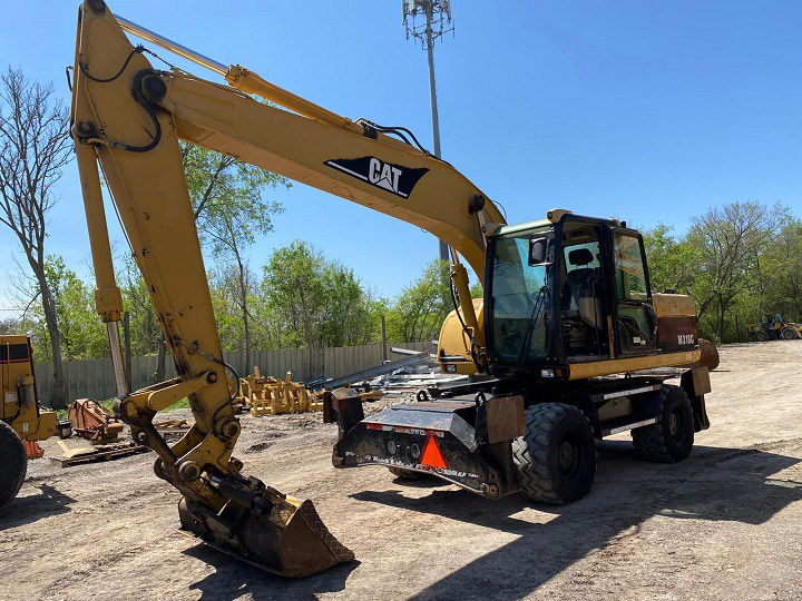 Cat wheel excavator
