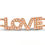 Thumbnail: LOVE pave' bracelet- Yellow gold