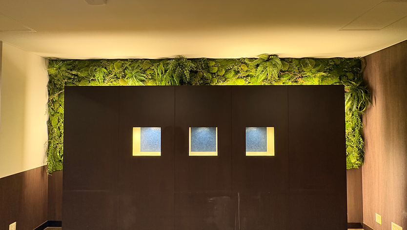 ホテルアービック鹿児島
レストランエリア
大型壁面＋500×500フレーム