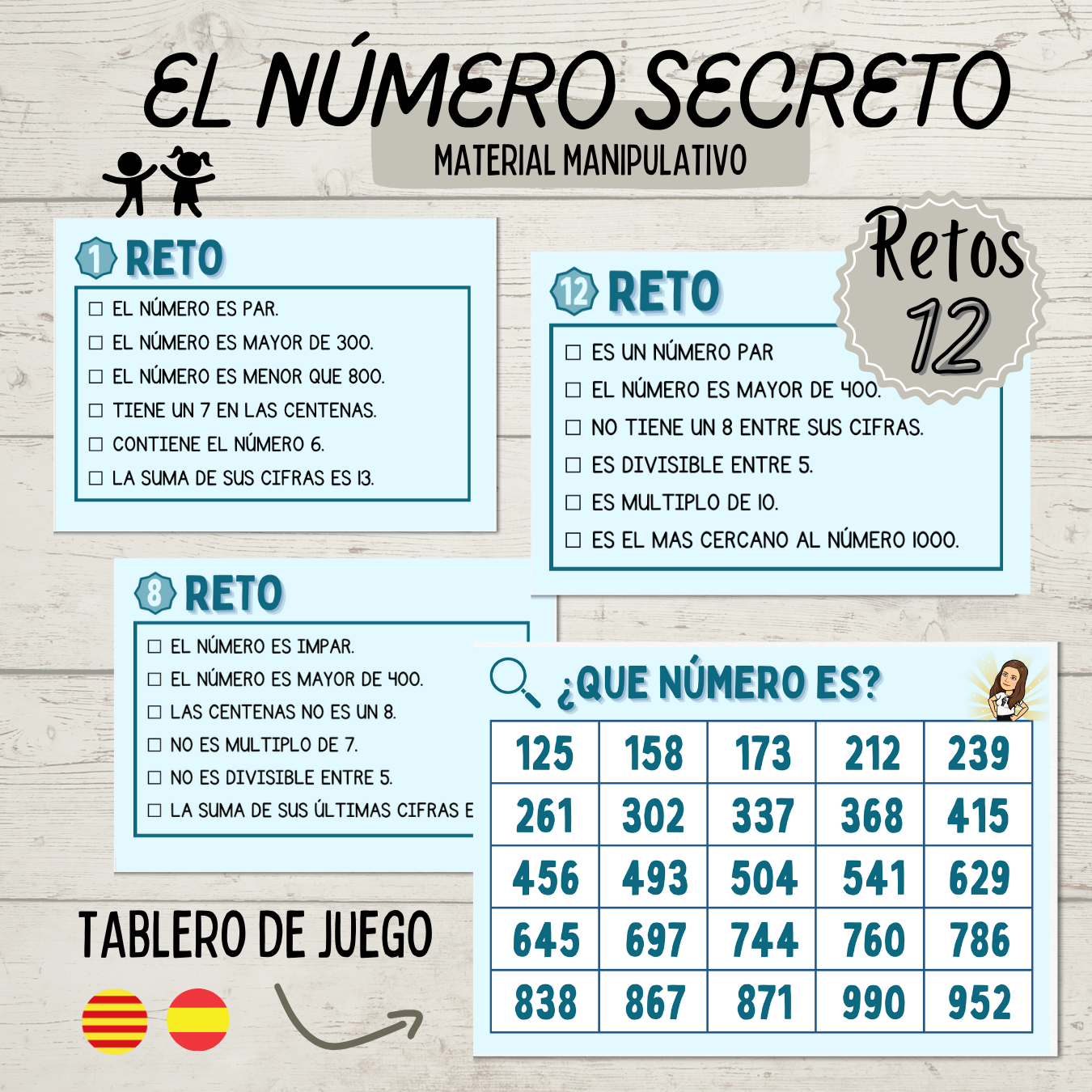 🕵🏼♀️ EL NÚMERO SECRETO - Retos matemáticos