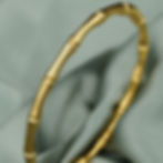 ViGuora Lustrous Bamboo Bracelet worn on wrist stylish minimal gold plated daily wear jewelry