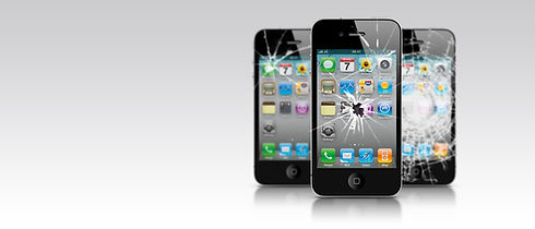 Smashed iPhones