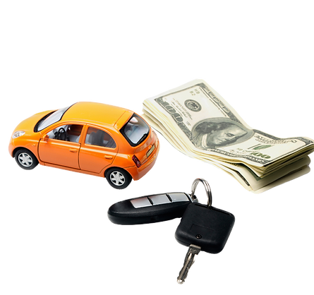 car, key and cash