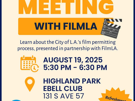 August 19th:  FILMLA Information Meeting