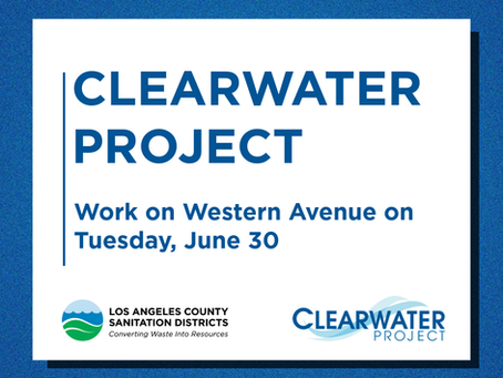 Work is scheduled on Western Avenue on Tuesday, June 30. A one-lane closure will be in place from 6 a.m. to 3 p.m. Vehicle traffic will be directed through the southbound lane adjacent to the sidewalk. Please use caution when driving through this area.