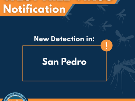August 18th: West Nile virus (WNV) in San Pedro