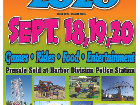 September 18, 19, 20:  Harbor Area Booster Carnival 2026