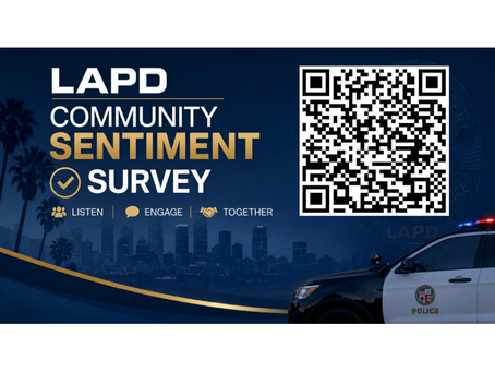 LAPD Community Sentiment Survey with QR Code