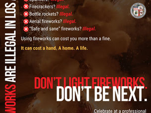All Fireworks are Illegal in Los Angeles