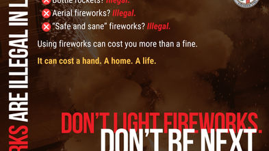 All Fireworks are Illegal in Los Angeles