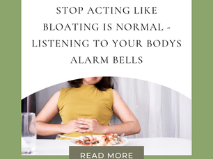 Bloating - Your Body's Alarm Bell