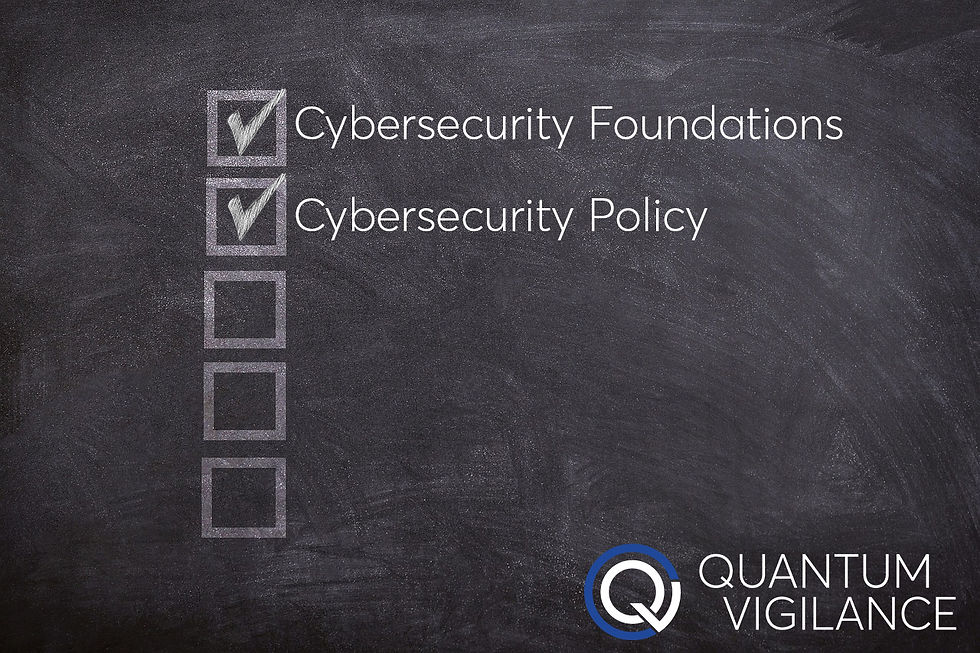 Cybersecurity policy checklist