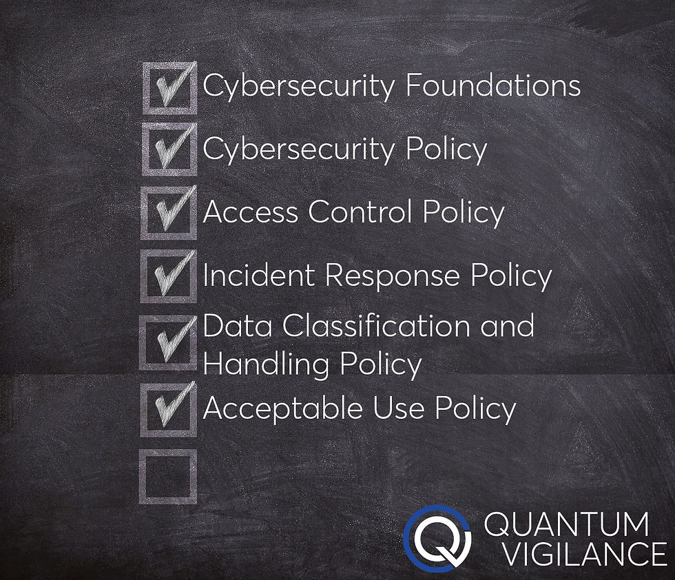 Cybersecurity Foundations Acceptable Use Policy