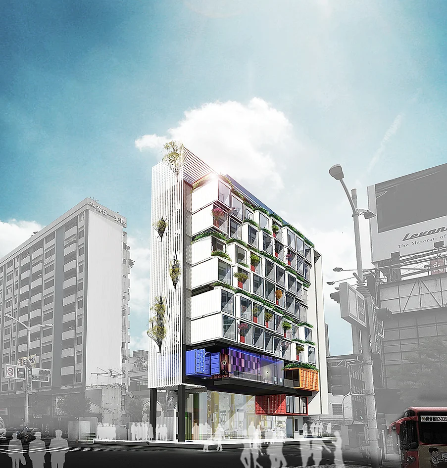 高雄文武二街 貨櫃商旅