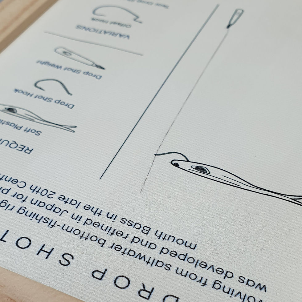 Miniatura: Dettaglio tela Drop Shot Rig