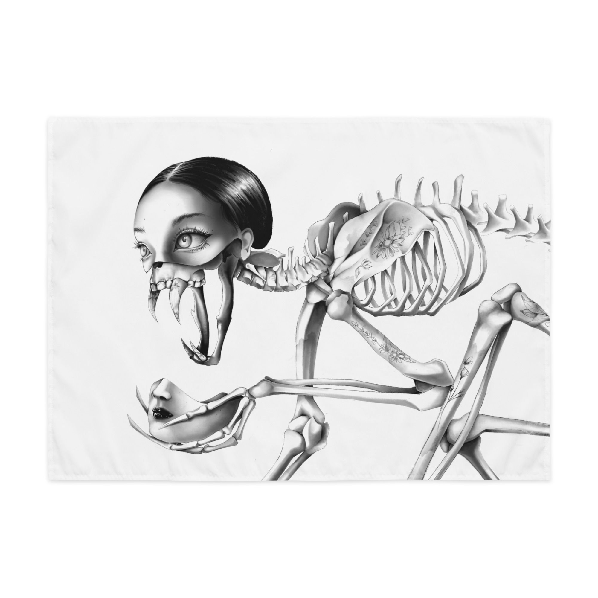 Creepy Skeleton Tapestry