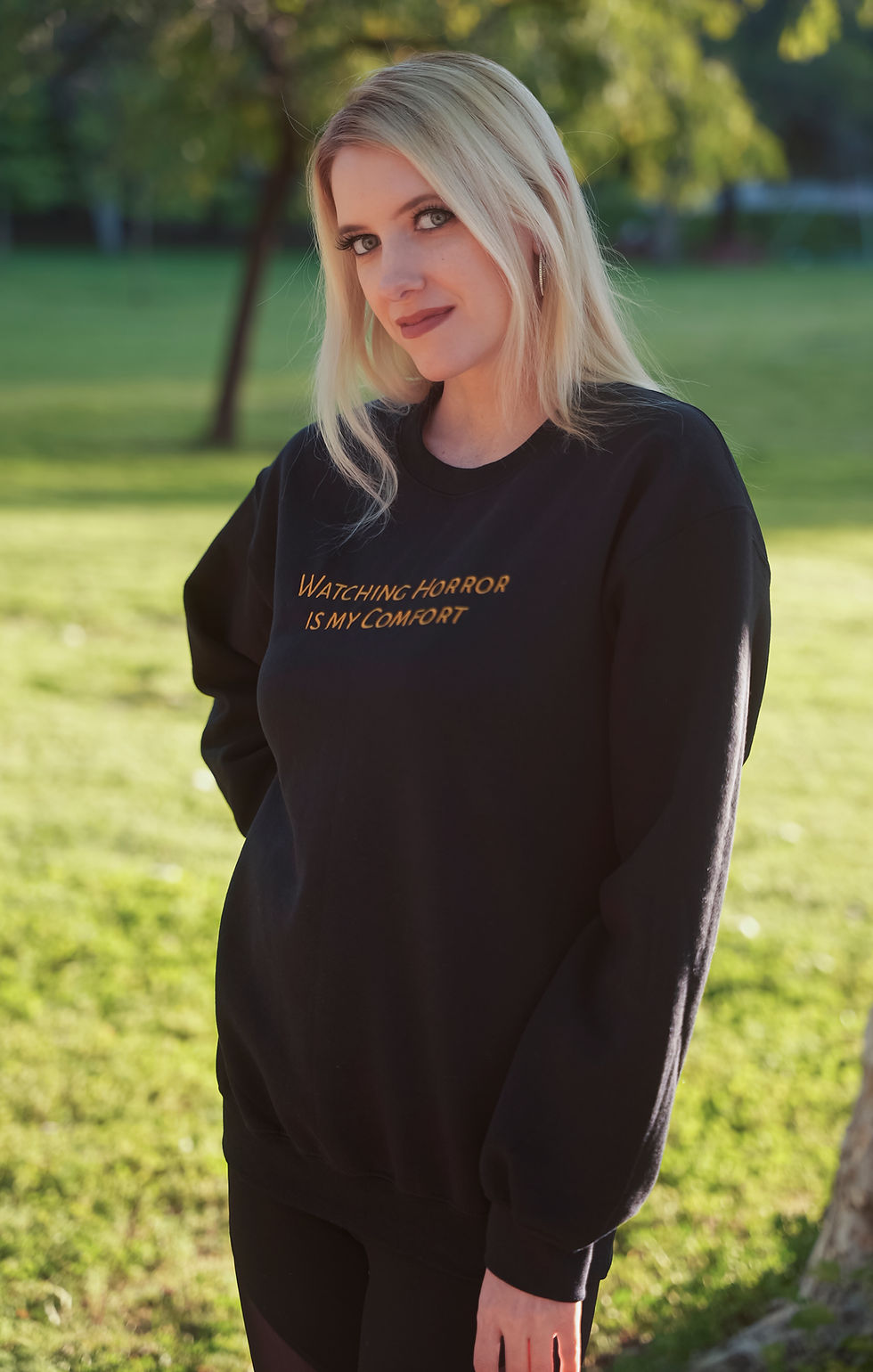 Thumbnail: Watching Horror Is My Comfort Crewneck