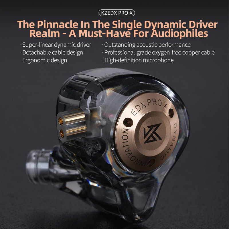 Miniatura: KZ EDX PRO X Dynamic Drive Earphone HIFI Bass Earbud DJ Sport Music Cancelling H
