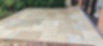 Garden landscaping - new tiles