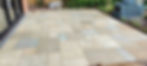 Garden landscaping - new pavement