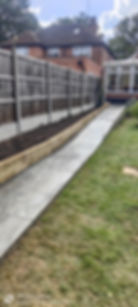 Garden landscaping - new tiles