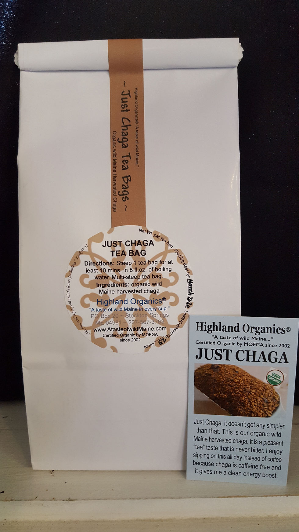 Thumbnail: Just Chaga Tea Bag