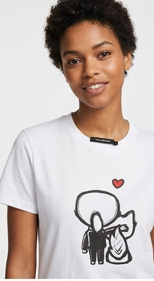 Thumbnail: Women’s Regular Fit 100% Pure Cotton, Round Neck, Half Sleeve Graphic Pr