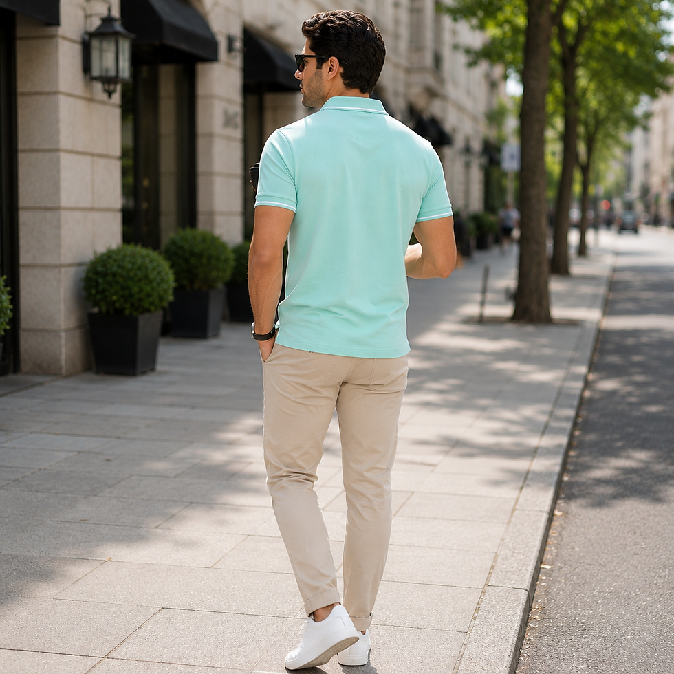 Thumbnail: Timma Men's 100% Cotton Polo T-Shirt | Premium Pique Fabric | Regular Fit Collar