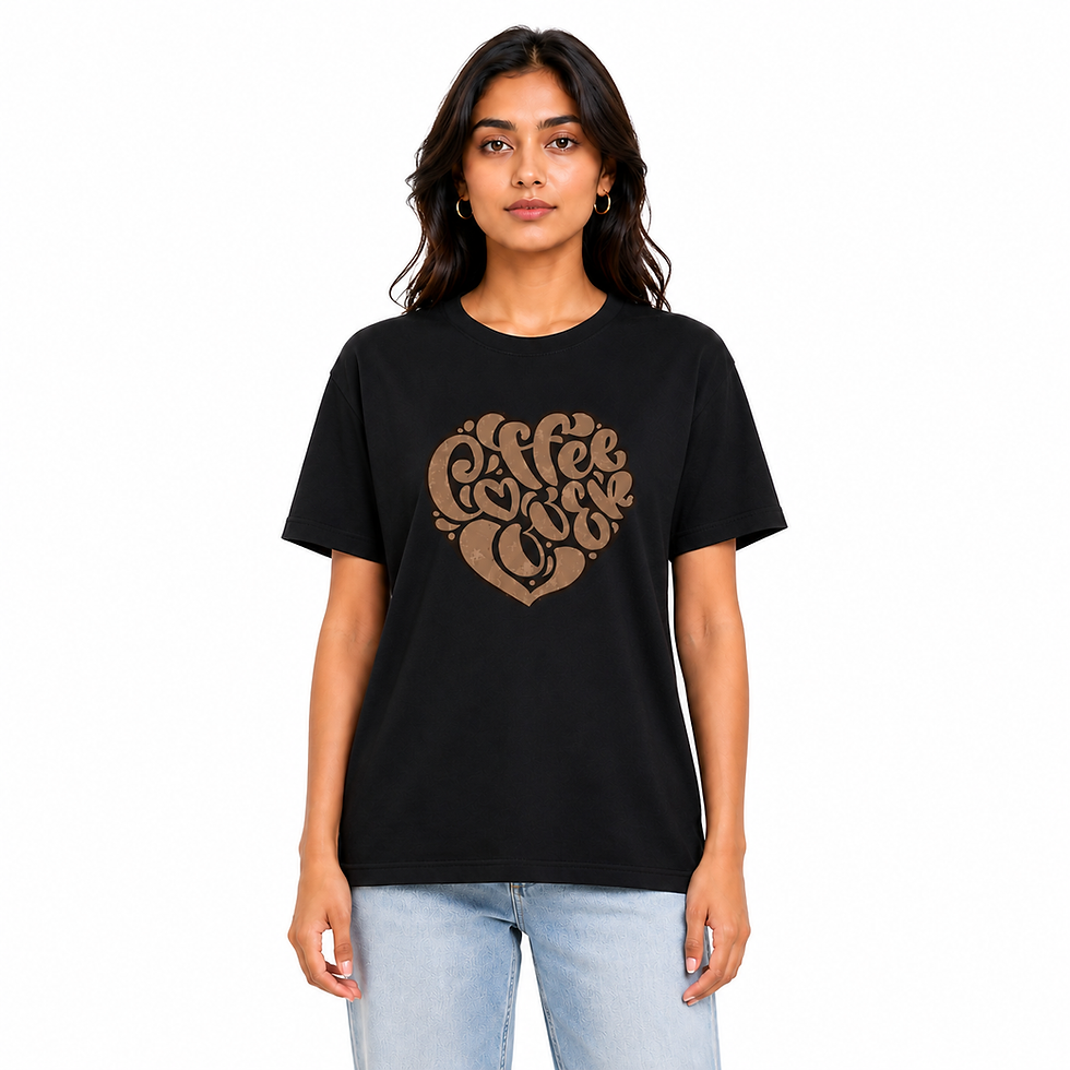 Thumbnail: Drop Shoulder Graphic Front Print Crew T-shirt - Relaxed Fit