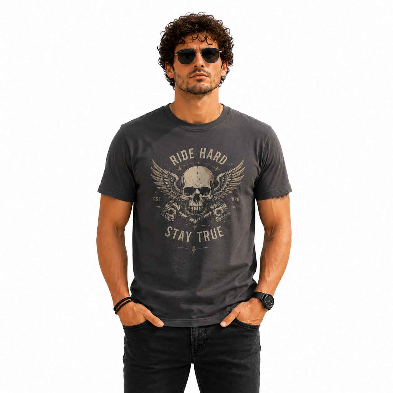 Men's Casual Round Neck T shirts Solid Color - Regular FIT