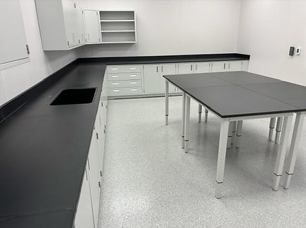 epoxy countertops with drop in sink