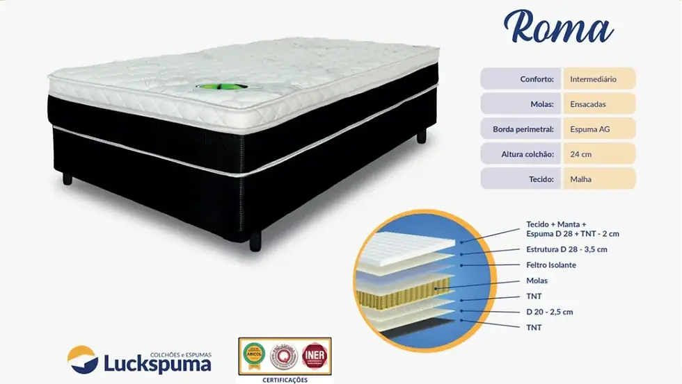 Miniatura: COLCHÃO ROMA CASAL