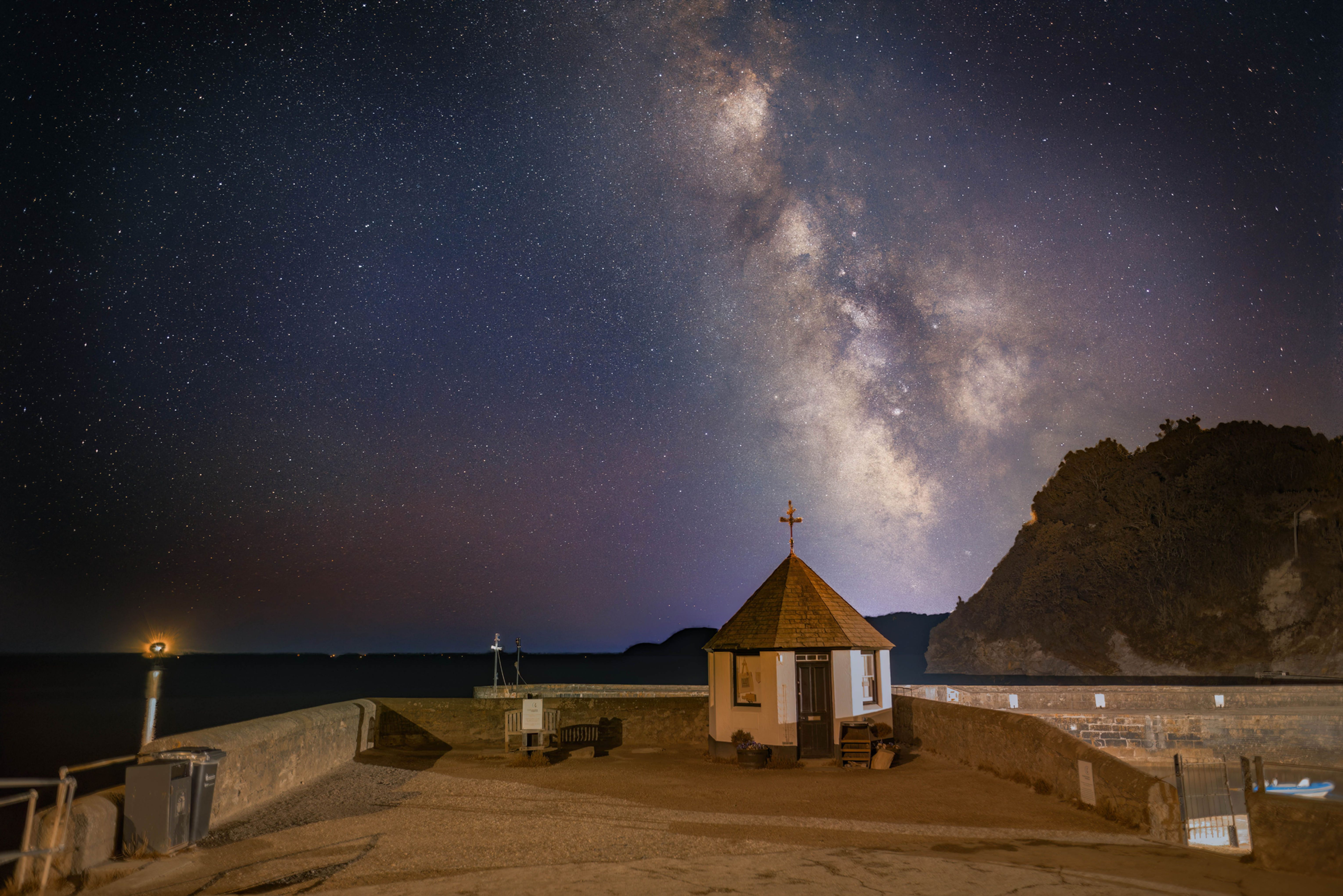 milky way from Charlestown Harbour