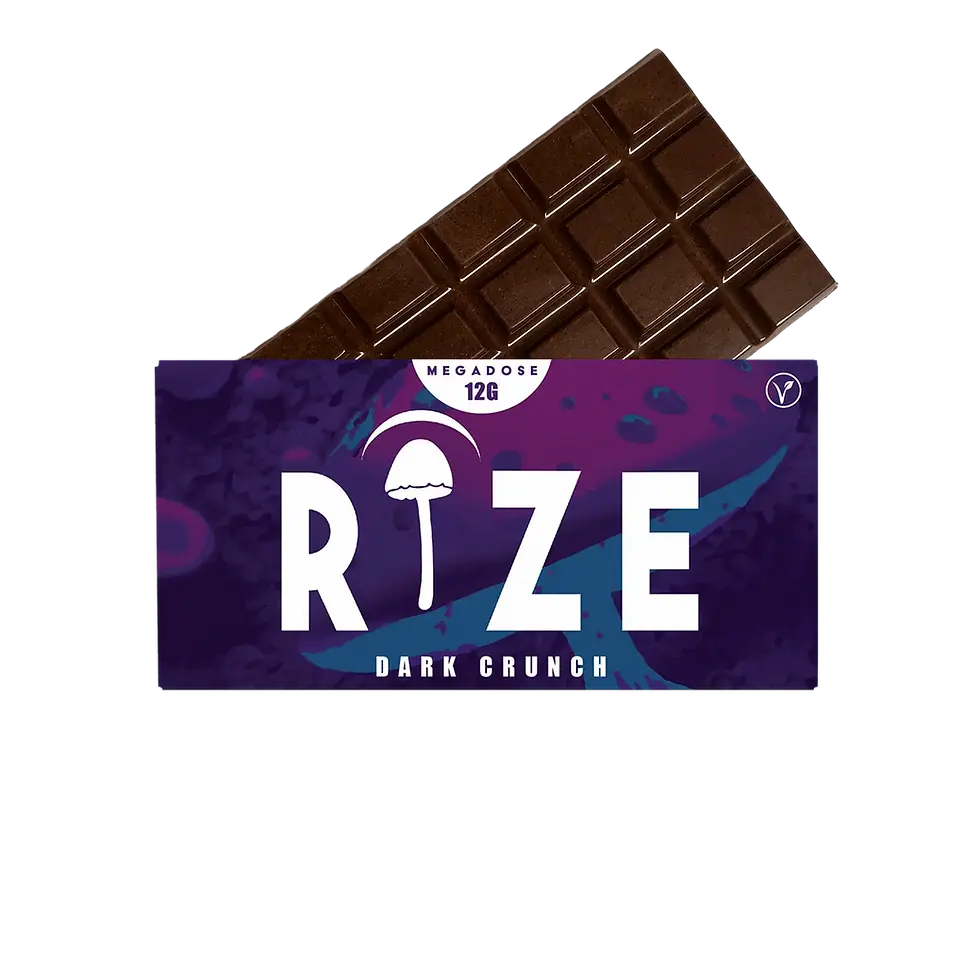 12g Dark Crunch Rize of Hope Mushroom Chocolate Bar