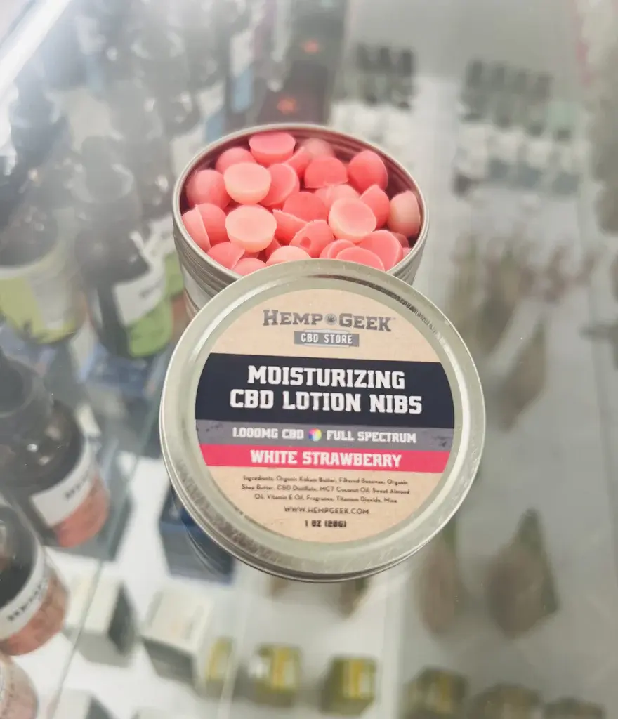 Thumbnail: Hemp Geek Lotion Nibs 1000mg Fulll Spectrum CBD 1oz Topical