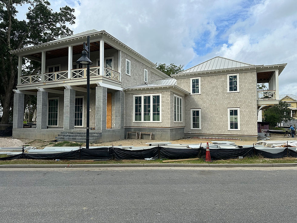 Custom home with new exterior siding completed by Conner III Homebuilders in Charleston, SC