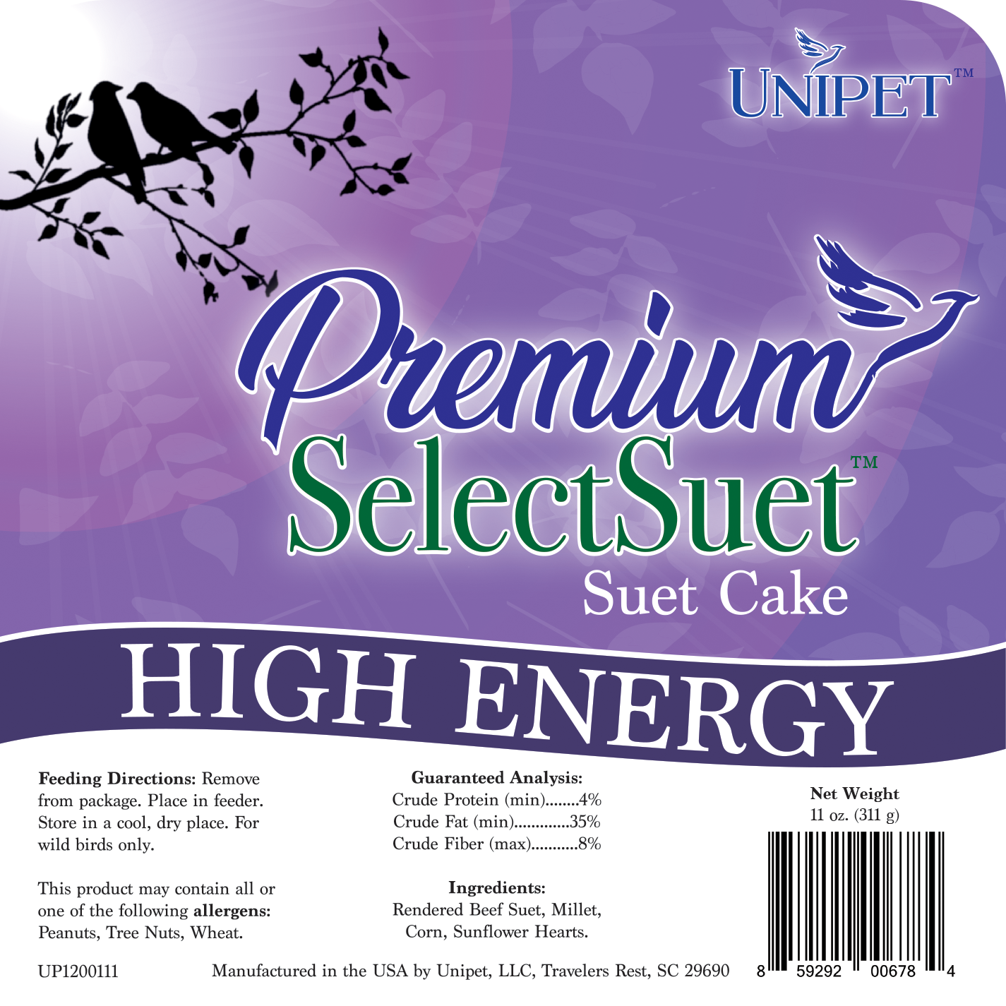 Premium Select Suet High Energy