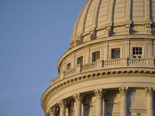 The Wisconsin Capitol rotunda. 
