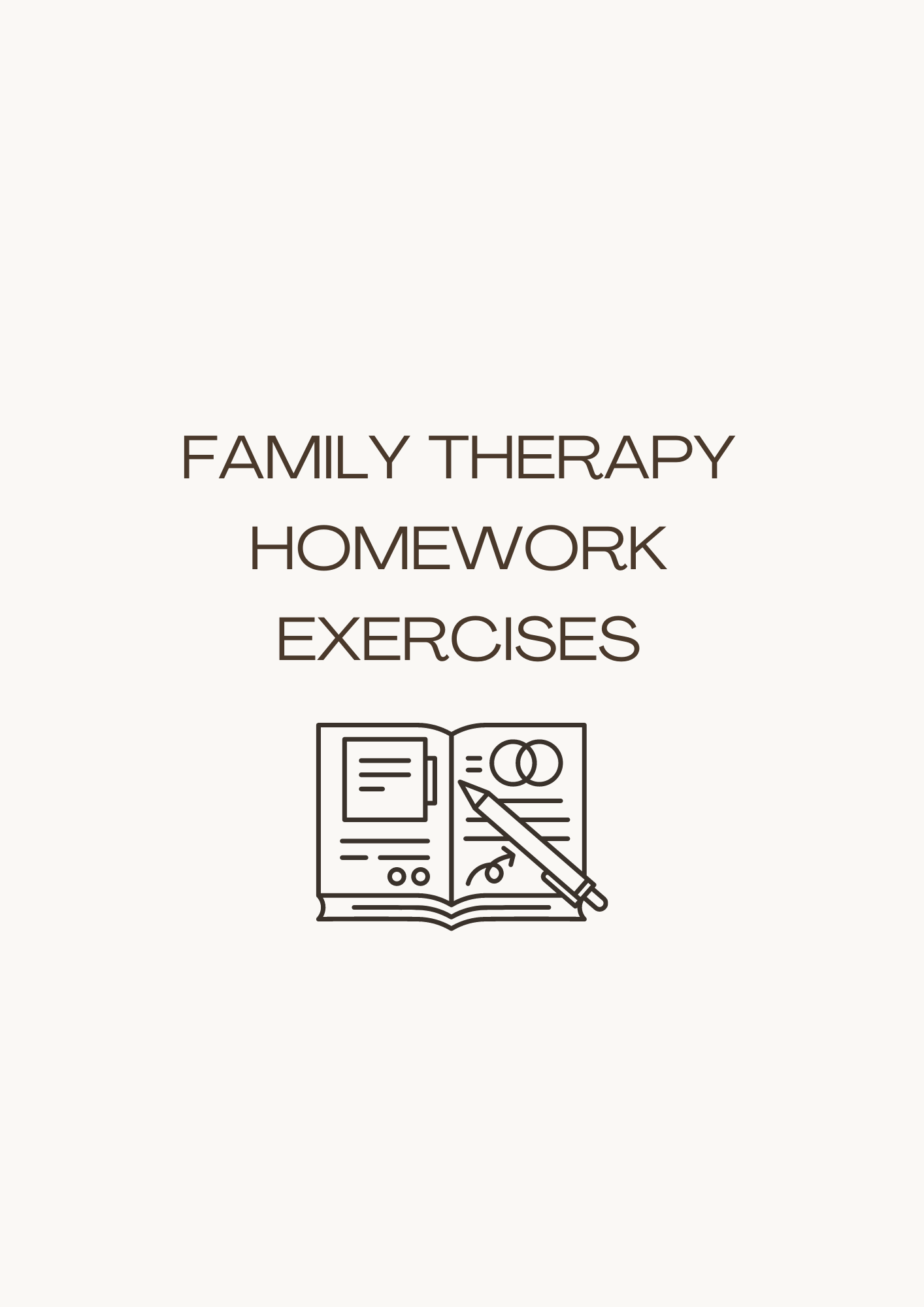 Family Therapy Homework Exercise Bundle