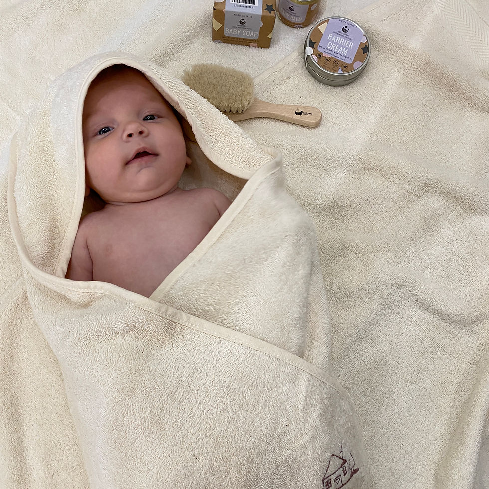 Thumbnail: Cosy Cuddles Organic Cotton Hooded Towel