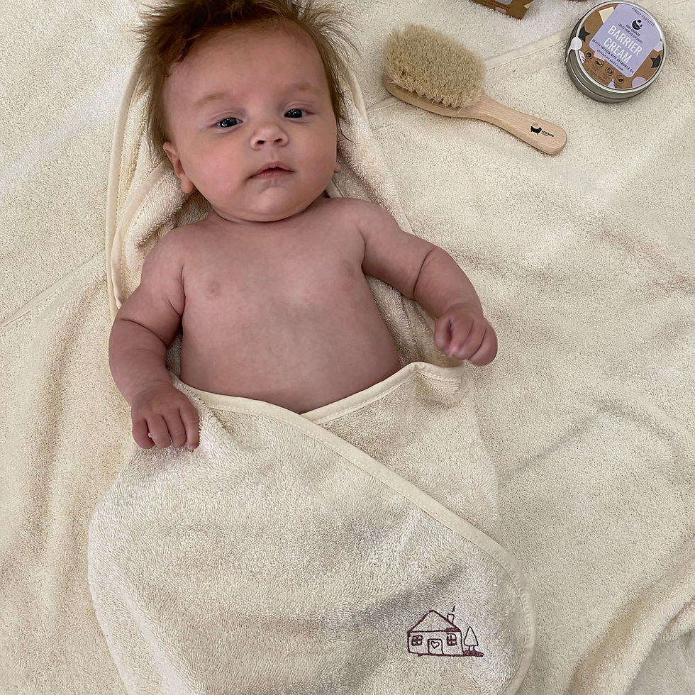 Thumbnail: Cosy Cuddles Organic Cotton Hooded Towel