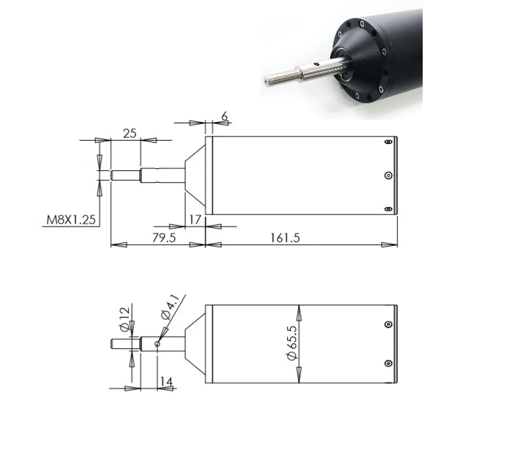 Miniatura: Maytech - eje liso