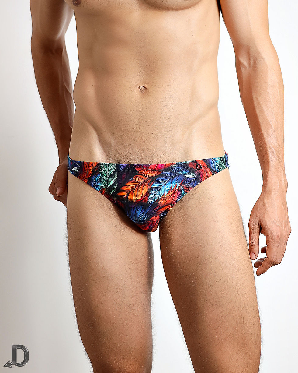 Frente Sunga Mini Diaboy, Estampada COLOR PLUME