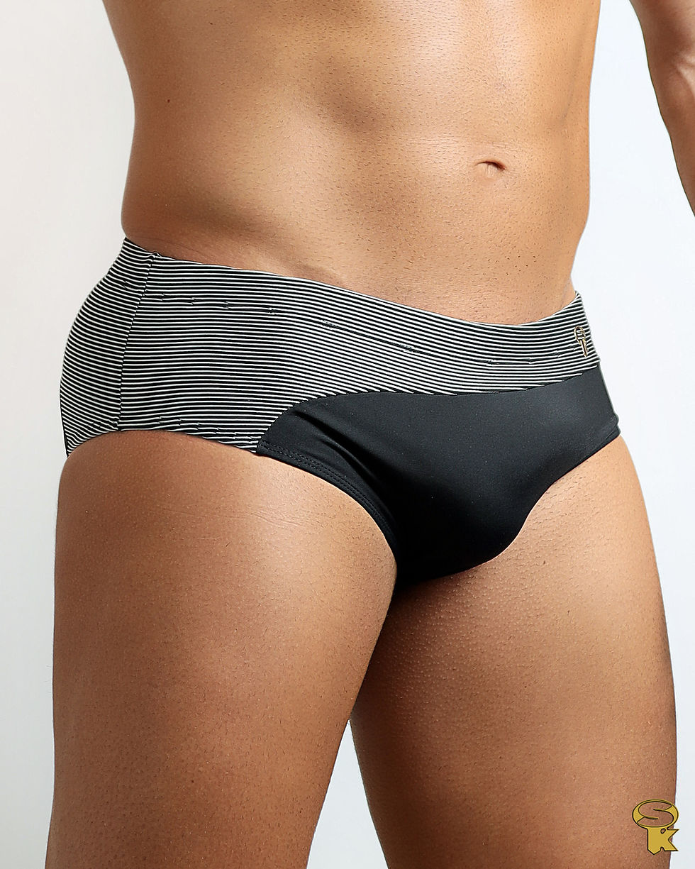 Thumbnail: Swim Brief Clássica Canelada Duo Cinza
