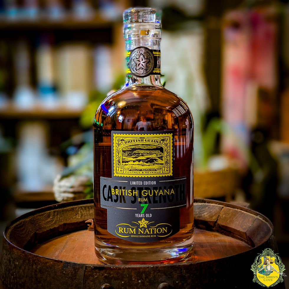 Rum Nation British Guyana 7 years old fles voorkant