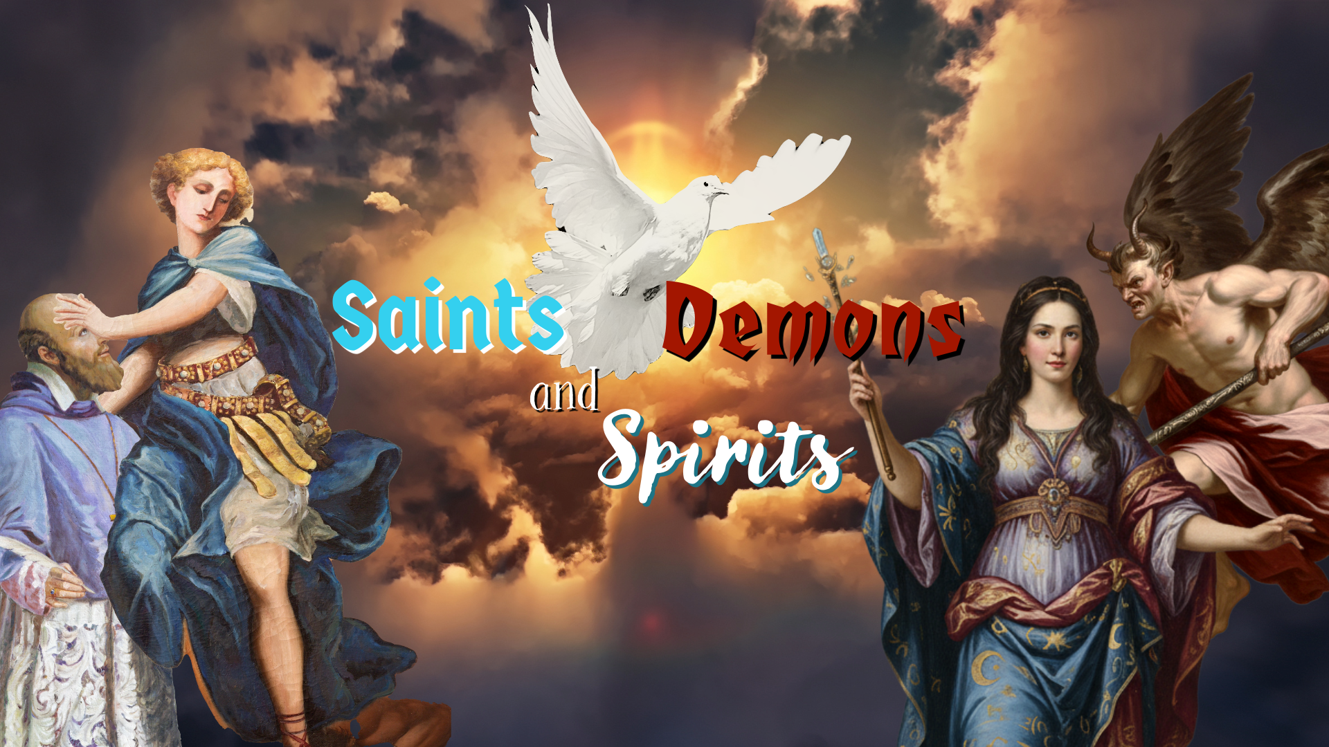 Banner tasting Saints, Demons and Spirits